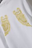 Mikina biela so zlatými krídlami